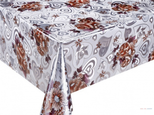 Клеенка ЛАЗЕР печатная серебро 1,37м*20м