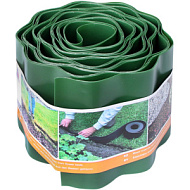 Лента бордюрная гофрированная зеленая 0,2*9 м