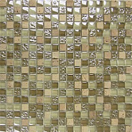 Мозаика Elada Mosaic Crystal+Stone бежевый микс  327*327 мм