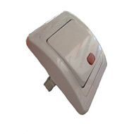 Выключатель UNIVersal Валери 1-клав. скрытой проводки 10А с индикатором белый В0121