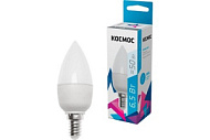 Лампа светодиодная 6.5Вт свеча 4500К бел. E14 220В КОСМОС LkecLED6.5wCNE1445