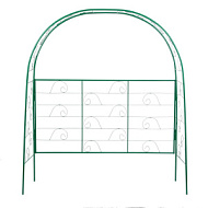 Арка садовая, разборная, 180 × 150 × 50 см, металл, зелёная, «Беседка»
