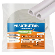 Уплотнитель самоклеющийся промышленный `PRAKTISCHE HOME` 14мм*12мм*10 м(белый)