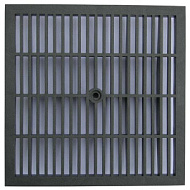 Решетка водоприемная PolyMax Basic РВ-28.28-ПП пластиковая ячеистая черная  3380-Ч