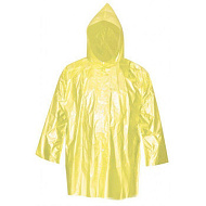 12156М Плащ дождевик усиленный желтый, полиэтилен, размер XXXL