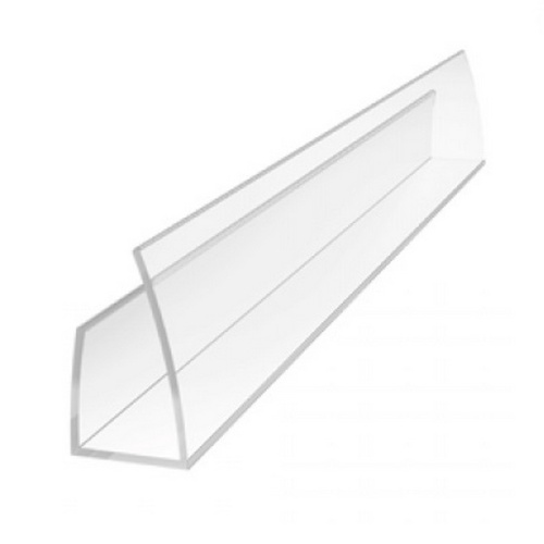 Профиль торцевой 8 мм, 2,1м, прозрачный