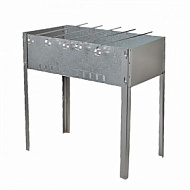 Мангал разборный "Стандарт" сталь 0,5 мм с шампурами 500*300*500 мм