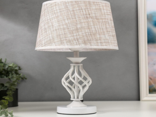 Лампа настольная 16229/1WT Е27 40Вт белый 25х25х42 см
