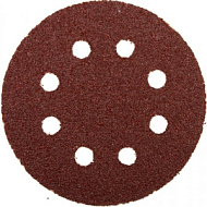 35452-125-180 Круг STAYER из абразивной бумаги на велкро основе,125мм, Р180, 8 отверстий (5шт)