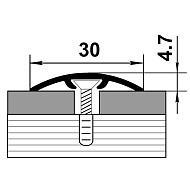 Профиль стыкоперекрывающий ПС 04-2.900.089, клен беленый