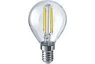 1569452 Лампа светодиодная филаментная 80 880 OLL-F-G45-08-230-2.7K-E27 8Вт шар прозрачная 2700К