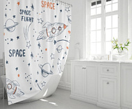 FX-2508 Штора в ванную комнату Fixsen Space, без колец, 1,8*2,0 м