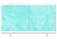 Экран под ванну Метакам Ультралегкий, бирюзовый, 1480 мм