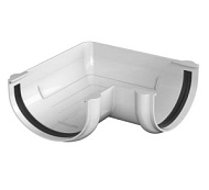 Угол желоба 90 гр Технониколь Оптима ПВХ белый /25/