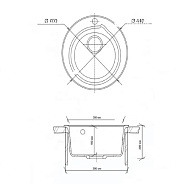 D1026-7 Смеситель для биде Dikalan, черный, на планке