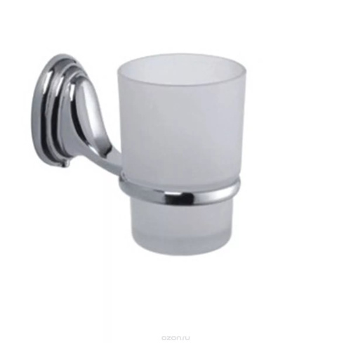 Стакан для щеток Frap, хром, одинарный F1506