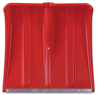 Лопата с алюминиевой планкой "Снежок" 380х380 мм, цветная, без черенка