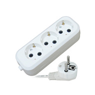 Удлинитель бытовой 3х местный, 3м с/з 10А У10-554  9761240