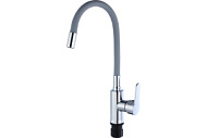 TSB-732-GR05 Смеситель для кухни TSARSBERG  серый, гибкий излив