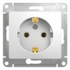 Механизм розетки 1-м СП Glossa 16А с заземл. бел. SchE GSL000143 , 275153