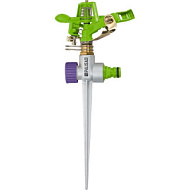 Разбрызгиватель латунный Palisad импульсный с регулировкой угла горизонт распыления до 26 м