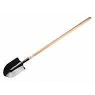 Лопата штыковая ЛКО рельсовая сталь с ребрами жесткости с черенком