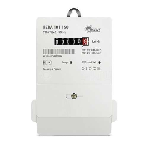 Счетчик НЕВА 101 1S0 5-60А 220В унив. креп. (винт/DIN-рейка) Тайпит 6126180 , 507570