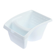 Ковш для краски DECOR 1.2л "B.W.mini" для мини-валиков и кистей до 100мм белый