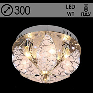 Люстра 55576/300 CR хром 3х40W E14 LED-WT ПДУ d300 h210, 24