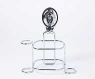 Держатель для фена Delphinium, хром, на присоске 101124