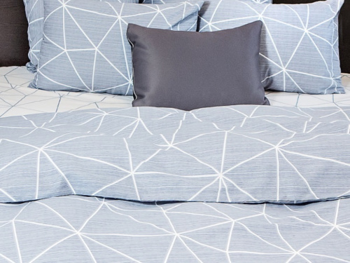 Постельное белье Ночь нежна Грань сер.  поплин евро