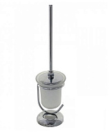 Ёрш для унитаза Titan, хром, со стеклянной колбой 77164