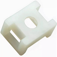 Площадка для крепления стяжки 22.2х16мм ПС-2 бел. (уп.100шт) Rexant 07-2102, 291883