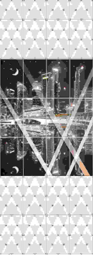 Панель пластиковая Новита Гранд Витон  узор  2700*250*8 мм (компл 4шт)