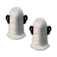 267 Угол наружный Лексида с крепежом 55мм Клён белый (2шт/блистер)267 Угол наружный Лексида с крепежом 55мм Клён белый (2шт/блистер)