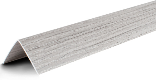 Угол ПВХ 15мм*15мм*2700мм ясень серый текстурированный (25шт)