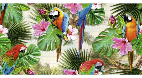 Панель пластиковая 960мм*480мм*0,3мм мозаика Какаду/10/