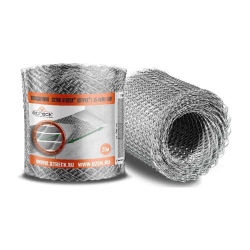 15-Zn Сетка кладочная оцинкованная Штрек. 15х15х0,4 мм / 0,30*20 м