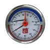Термоманометр аксиальный STI D80 120°C 10 bar УП G1/2