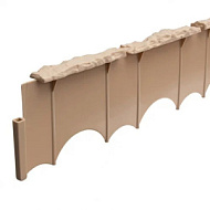 Бордюр Камешки пластиковый, бежевый