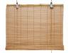 Бамбуковая рулонная штора Bamboo кофе с молоком 100*160см