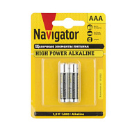 Элемент питания алкалиновый NAVIGATOR AAA/LR03 94 750 NBT-NE-LR03-BP2 (блист.2шт) 94750