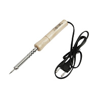 913102 Паяльник Sparta с ручкой из дерева, 40 Вт, 220 В