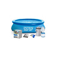 Бассейн надувной INTEX Easy Set, 244×61 см, 1942 л, фильтр-насос 1250 л/ч, от 6 лет, круглый