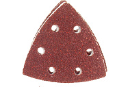 Треугольник шлифовальный универсальный Зубр на велкро основе, 6 отверстий, Р180, 5 шт