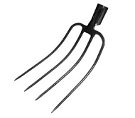 Навозные четырёхрогие вилы из рельсовой стали без черенка