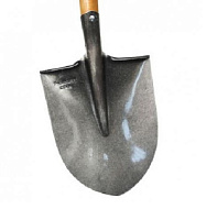 Лопата штыковая ЛКО универсальная рельсовая сталь с деревянным черенком