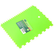 86018 Шпатель для клея СИБРТЕХ, пластмассовый, 130х170 мм, зубчатый