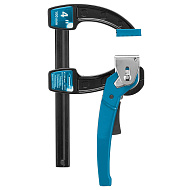 Струбцина Gross реечная быстрозажимная, 4,мет. корпус,рычажный храповой механизм,100 мм