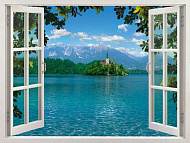 Фотообои Твоя Планета Дом на острове 194*136 см